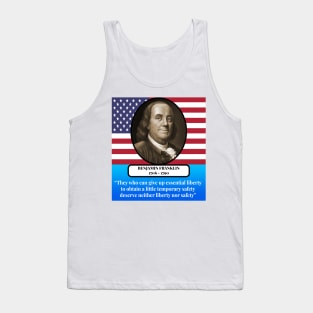 Benjamin Franklin Quote Tank Top